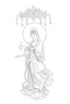 佛像线描