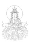 佛像线描