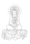 佛像线描