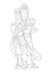 佛像线描