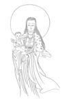 佛像线描