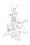 佛像线描