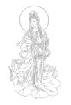 佛像线描