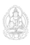 佛像线描
