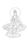 佛像线描