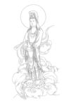 佛像线描