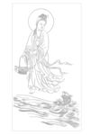 佛像线描