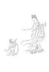 佛像线描