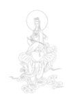 佛像线描