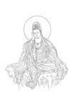佛像线描
