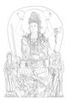 佛像线描