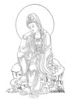 佛像线描