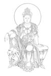 佛像线描