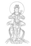 佛像线描