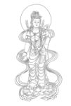佛像线描