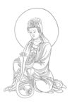 佛像线描