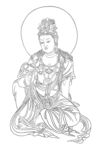 佛像线描