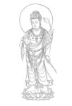 佛像线描
