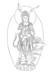 佛像线描