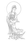 佛像线描