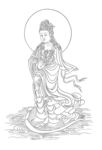 佛像线描