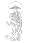 佛像线描