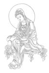 佛像线描