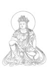 佛像线描
