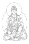 佛像线描