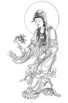 佛像线描