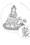 佛像线描