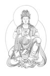 佛像线描