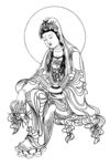 佛像线描
