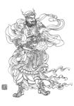 线描画谱