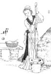 线描仕女图