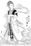 线描仕女图