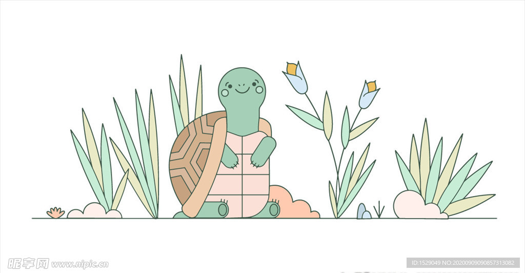 手绘卡通动物