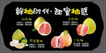 柚子水果单品海报