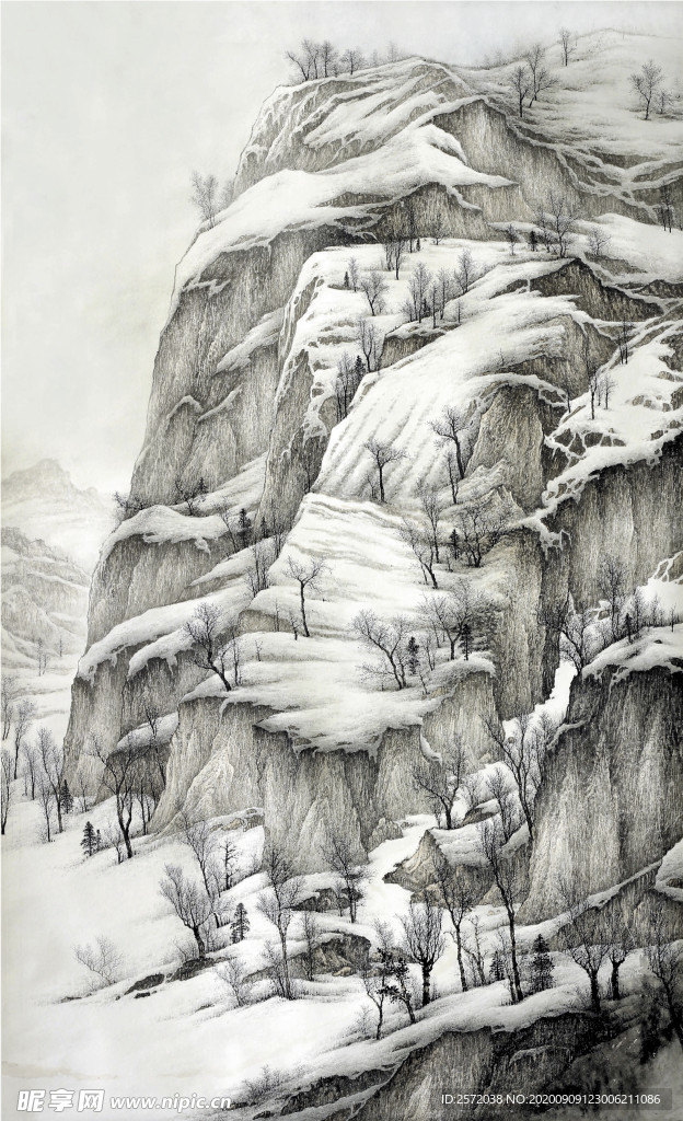 寒塬初雪
