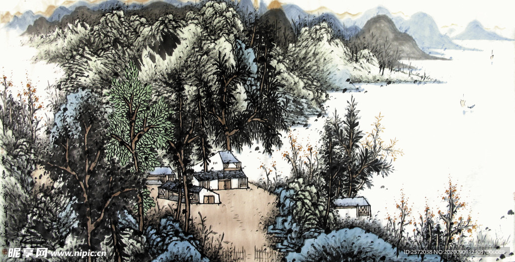 湖光山色