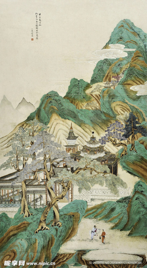 青山楼阁图