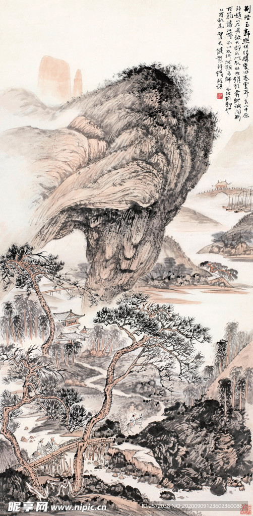 奇峰图