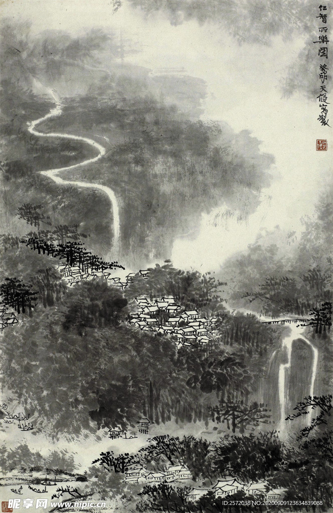春山游乐图