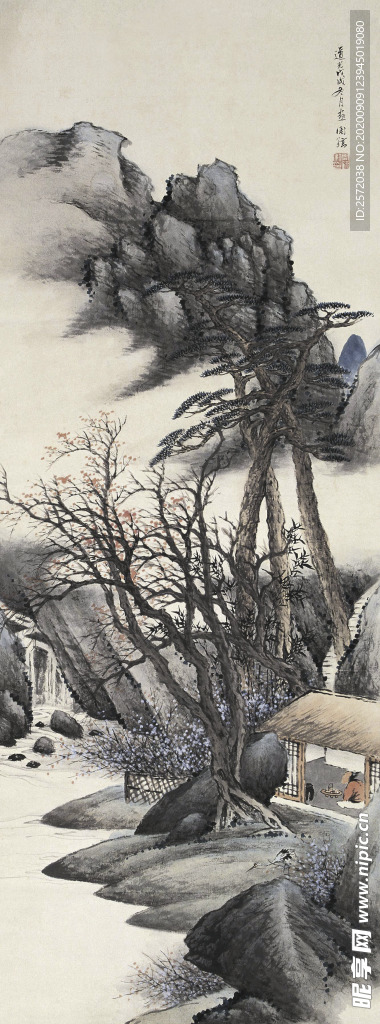 溪居图