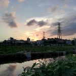 彩霞夕阳风景