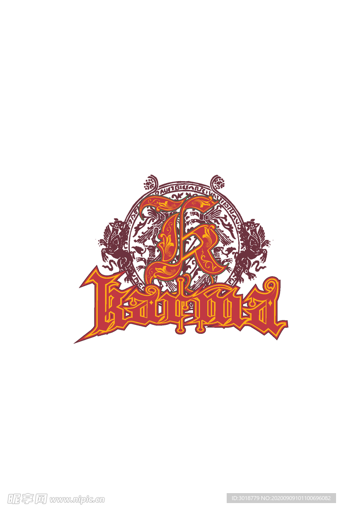 字母印花