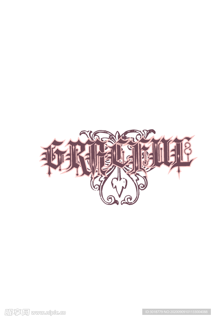 字母印花