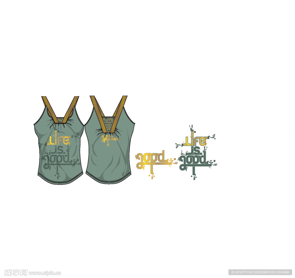 字母印花