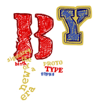 字母印花