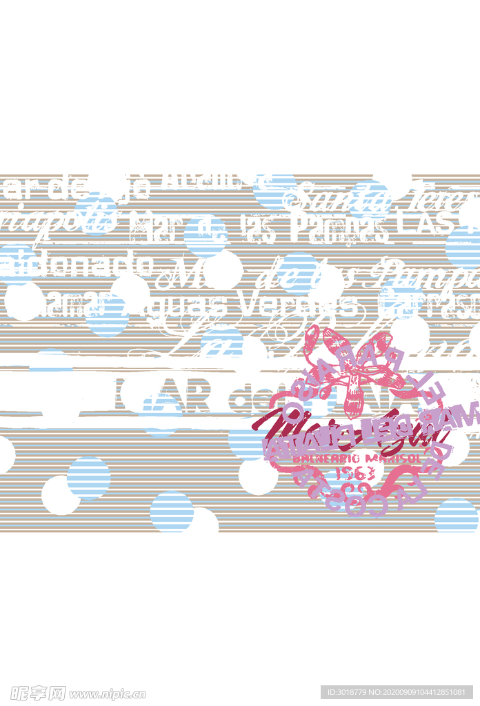 字母印花